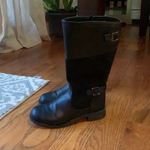 Girls knee high boots